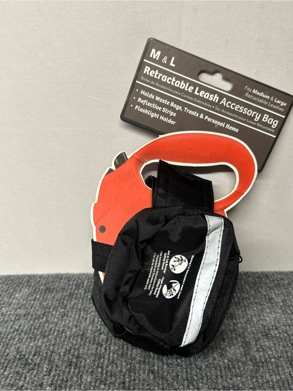 Retractable Leash Accessory Bag - Black